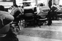 TEV Wahine passengers, in a lounge awaiting instructions after striking Barrett Reef