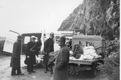 TEV Wahine survivors being assisted on the eastern shore of Wellington Harbour